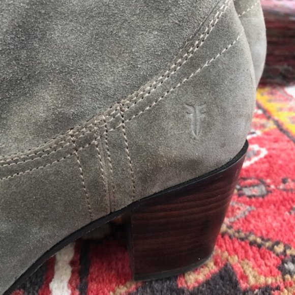 Frye | Shoes | Frye Lucinda Otk Gray Suede Slouch Riding  FRYE Lucinda OTK Gray Suede Slouch Riding Boot